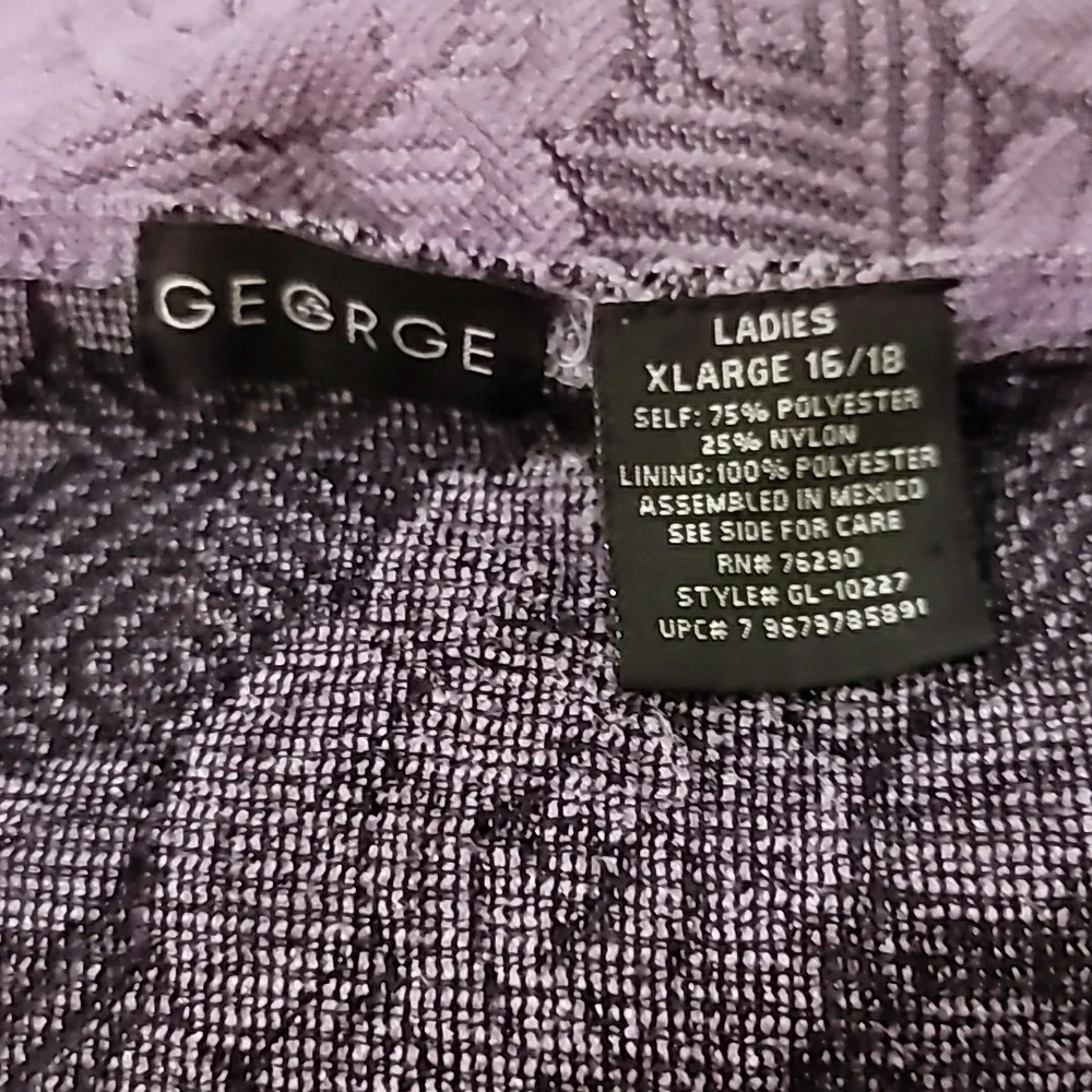 Lace floral top purple roses 3/4 sleeve y2k blouse xl 16/18